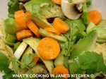 Avocado, Cucumber, Carrot And Coriander Salad and Mushroom (&nbsp;Salads)Salad