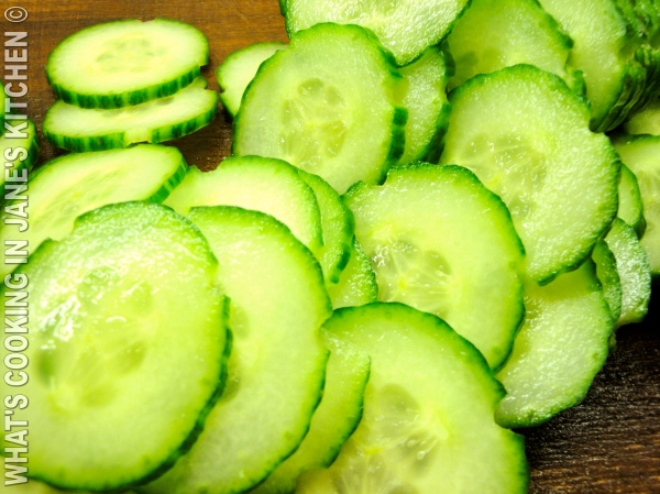 Cucumber Garnish
