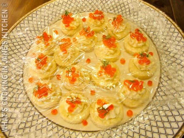 Salmon Caviar Canapes