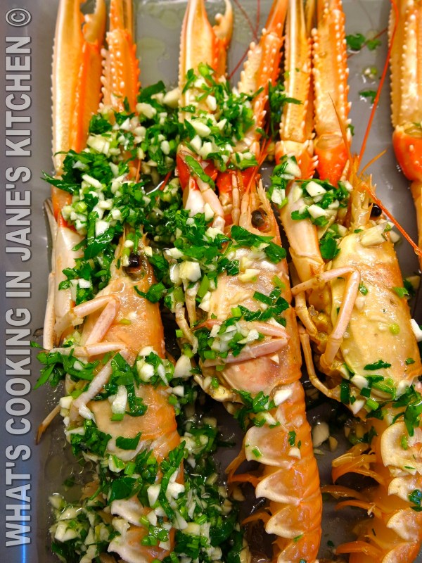 Langoustine Marinaded In Ouzo and Garlic ©