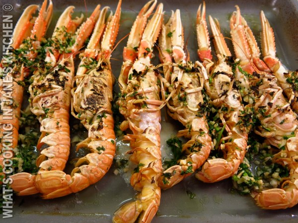 Langoustine Marinaded In Ouzo and Garlic ©