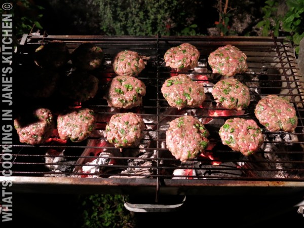 Spicy Burgers On The Grill ©