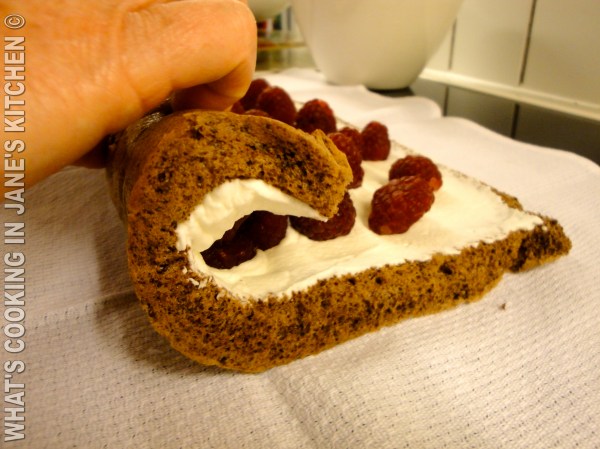 Chocolate And Raspberry Roulade ©