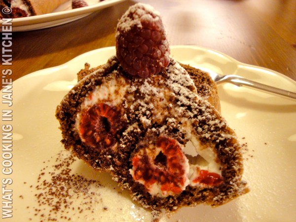 Chocolate And Raspberry Roulade ©