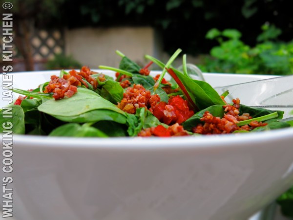 Spinach Pepper And Bacon Salad ©