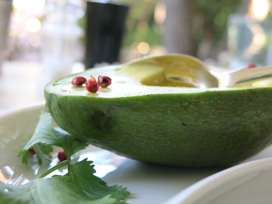Avocado Vinaigrette And Pink Peppercorns ©