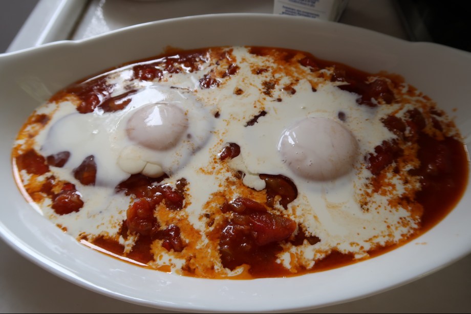Turkish Baked Eggs Tomato And Pepper Sauce ©