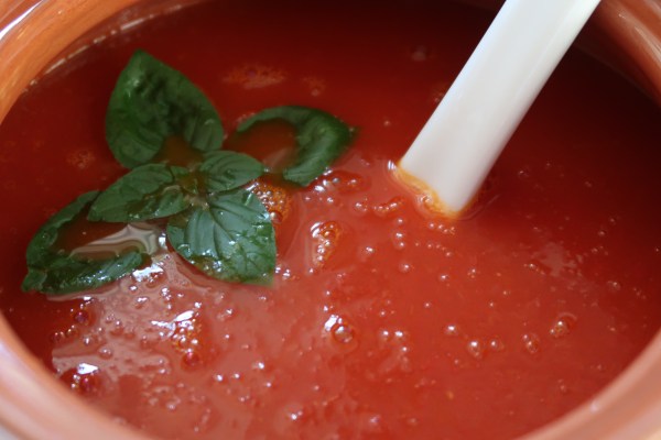 Summer Chilled Tomato Ginger Coriander And Lemon Grass Soup ©