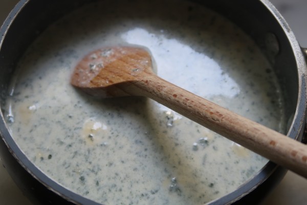 Carrot Leek Potato And Blue Cheese Soup ©